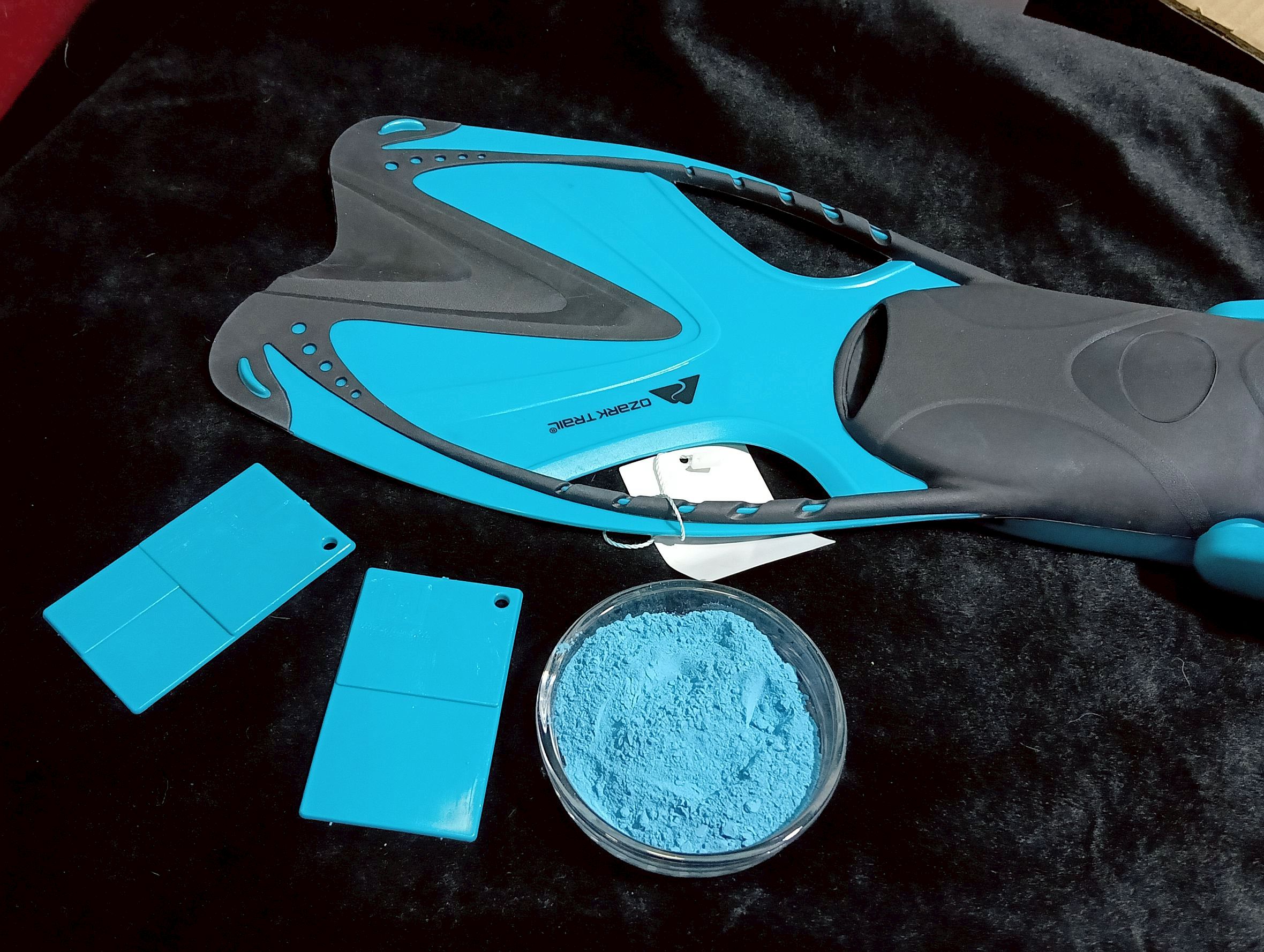 สีผงพลาสติกคุณภาพสูงPP_pigment_powder-ผงสีผสมเม็ดพลาสติก-ตีนกบ-สีฟ้า-ไทยพิกเมนท์