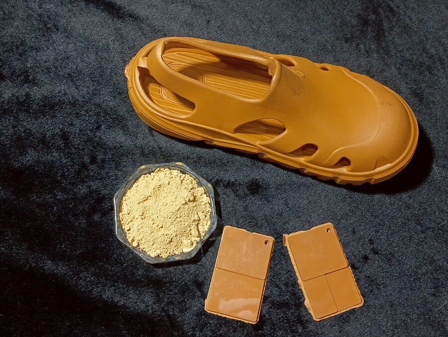 PVC_pigment_powder-ผงสีผสมเม็ดพลาสติก-สีน้ำตาล-รองเท้ายาง-ไทยพิกเมนท์