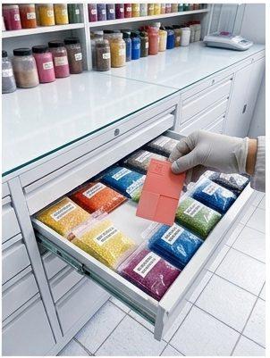 สีผสมพลาสติกกับมาตรฐาน QA/QC: ทำไมต้องเก็บ Counter Sample ทุกล็อต